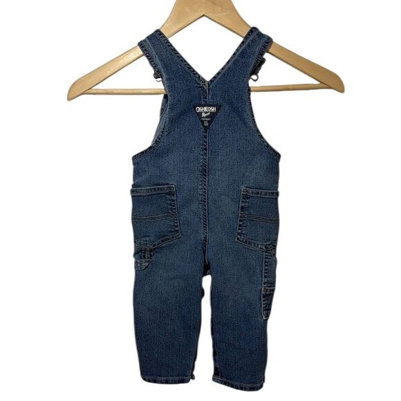 OshKosh B'gosh Blue Classic Denim Overalls - Picture 3 of 8